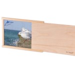 Holz - Puzzle "Morgengymnastik am Strand" in Holzbox