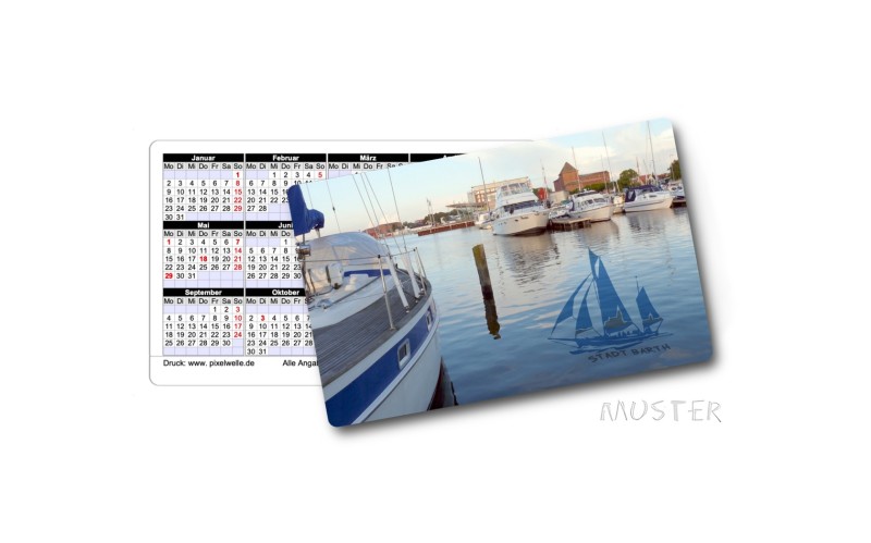 Plastik - Taschen - Kalender 2025 verschiedenen Ostsee-Motiv