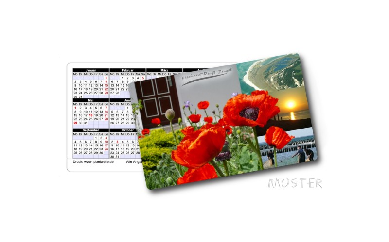 Plastik - Taschen - Kalender 2025 verschiedenen Ostsee-Motiv
