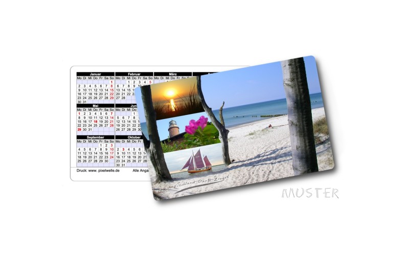 Plastik - Taschen - Kalender 2025 verschiedenen Ostsee-Motiv