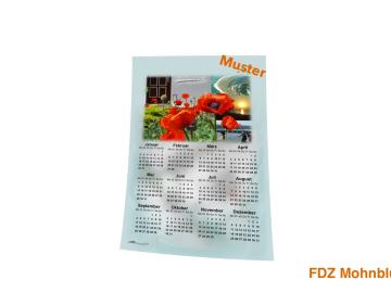 Stoff-Kalender 2024 mit verschiedenen FDZ-Motiven