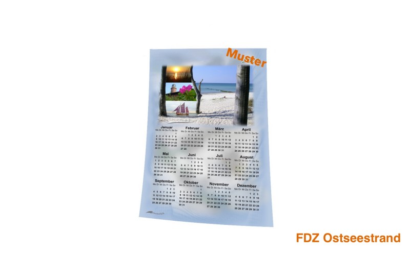 Stoff-Kalender 2025 mit verschiedenen FDZ-Motiven
