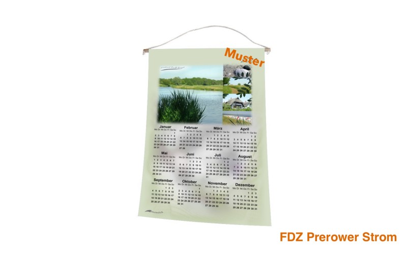 Stoff-Kalender 2025 mit verschiedenen FDZ-Motiven