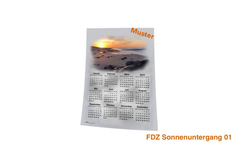 Stoff-Kalender 2025 mit verschiedenen FDZ-Motiven