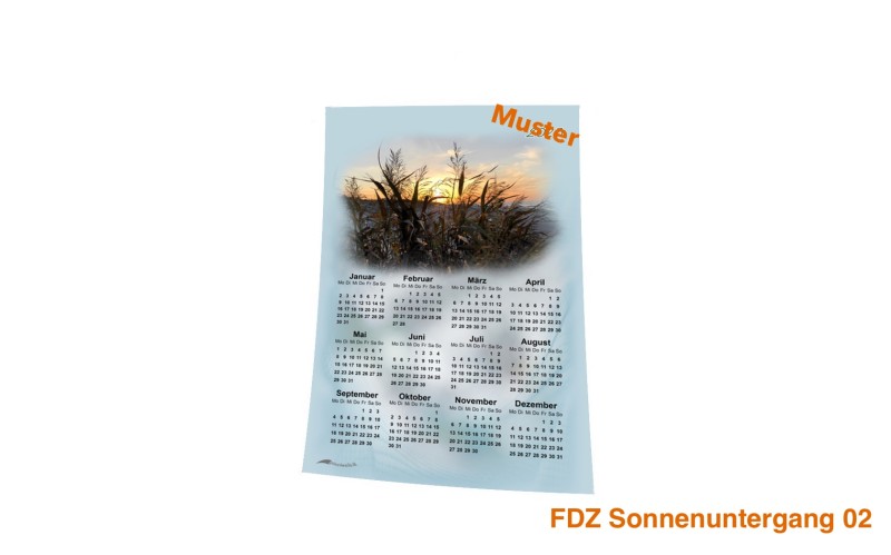 Stoff-Kalender 2024 mit verschiedenen FDZ-Motiven