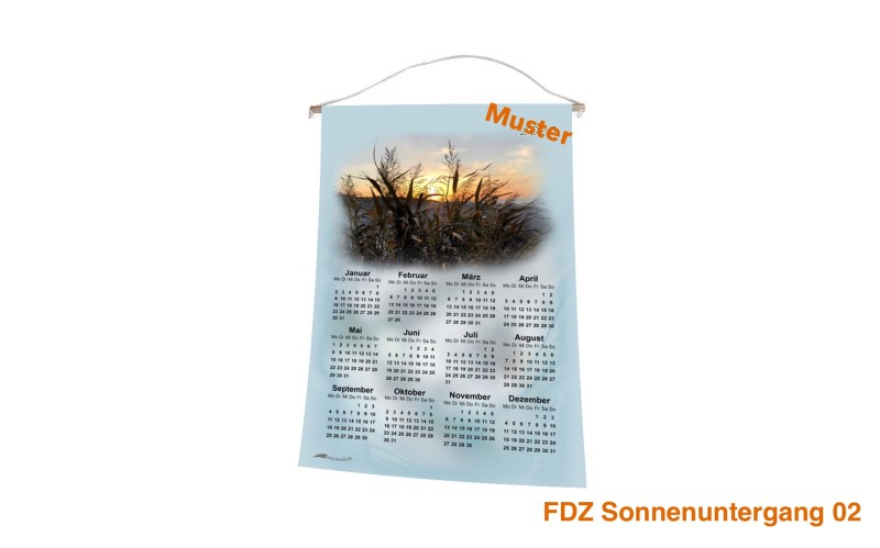 Stoff-Kalender 2025 mit verschiedenen FDZ-Motiven