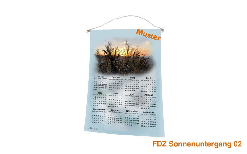 Stoff-Kalender 2024 mit verschiedenen FDZ-Motiven