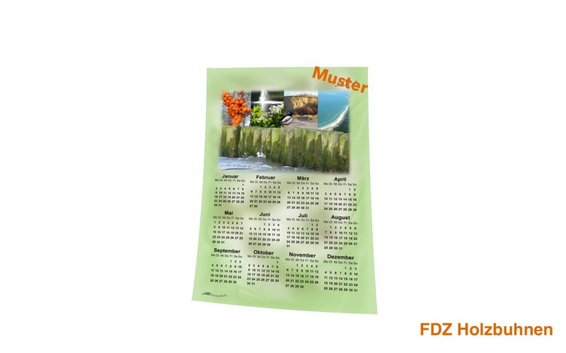 Stoff-Kalender 2024 mit verschiedenen FDZ-Motiven