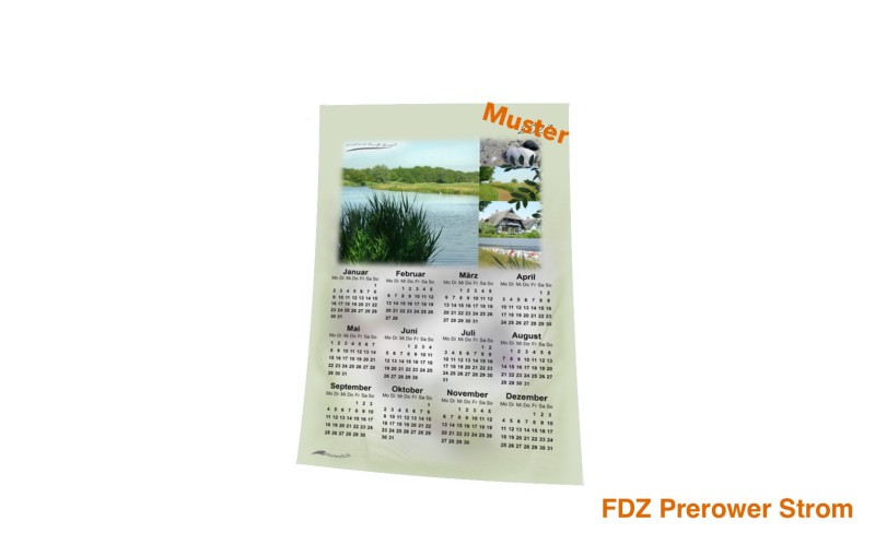Stoff-Kalender 2025 mit verschiedenen FDZ-Motiven