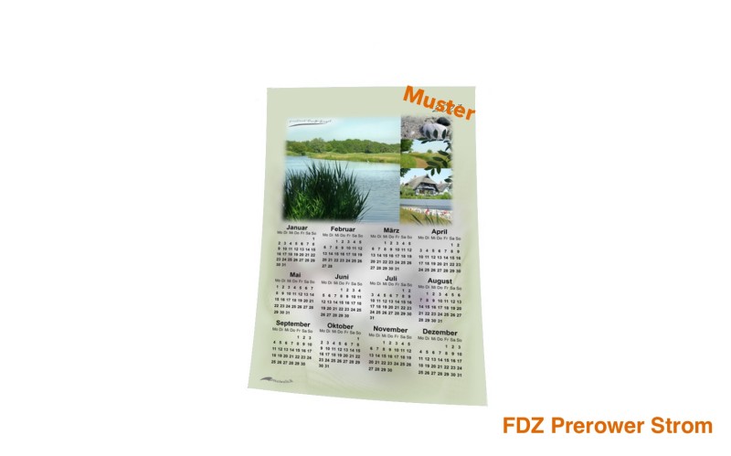 Stoff-Kalender 2024 mit verschiedenen FDZ-Motiven