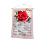 Stoff-Kalender 2025 mit verschiedenen Blumen-Motiven