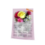 Stoff-Kalender 2025 mit verschiedenen Blumen-Motiven