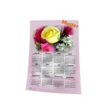 Stoff-Kalender 2024 mit verschiedenen Blumen-Motiven