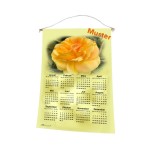 Stoff-Kalender 2025 mit verschiedenen Blumen-Motiven