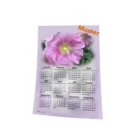 Stoff-Kalender 2024 mit verschiedenen Blumen-Motiven