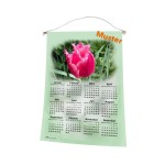 Stoff-Kalender 2025 mit verschiedenen Blumen-Motiven