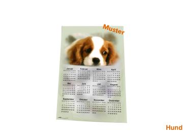 Stoff-Kalender 2024 mit verschiedenen Hunde-Motiven