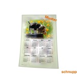 Stoff-Kalender 2025 mit verschiedenen Hunde-Motiven