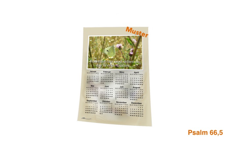 Stoff-Kalender 2025 mit verschiedenen christliche Motive