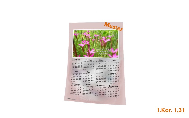 Stoff-Kalender 2025 mit verschiedenen christliche Motive