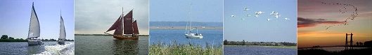 Fotoreihe Segelboote auf den Boddengewässern der Urlaubsregion Fischland-Darß-Zingst
