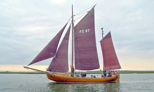 Foto Zeesboot auf dem Bodden